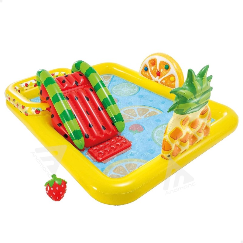 Intex Piscina Gonfiabile Frutta, Multicolore, 244 X 191 X 91 Cm bambini