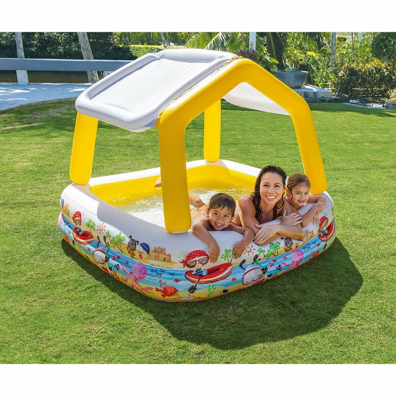 Intex Piscina bambini (157x157x122cm) Con Tetto Apribile