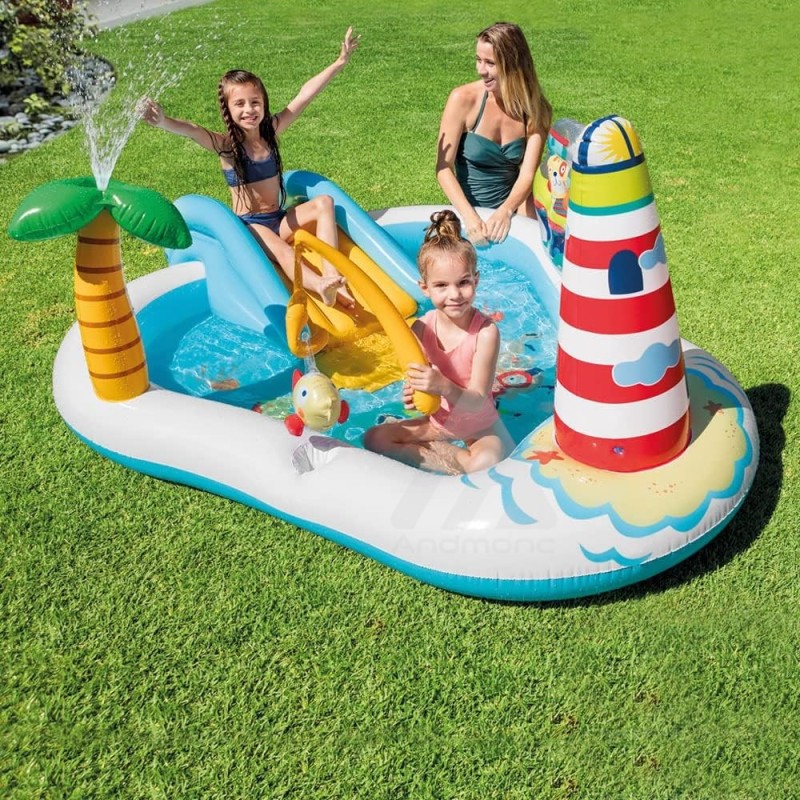 Intex Piscina centro giochi bambini 218 X 188 X 99 Cm, Multicolore