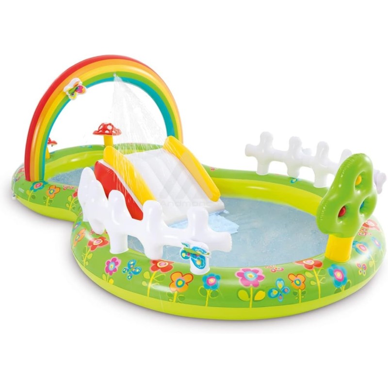 Intex Piscina centro giochi bambini 290 x 180 x 104 cm, Quadrato, 0-14 anni