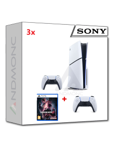 PS5 Console 1TB Standard Slim White + PS5 TEKKEN 8 + dualsense