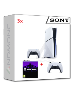 PS5 Console 1TB Standard Slim White + PS5 F1 24 + dualsense