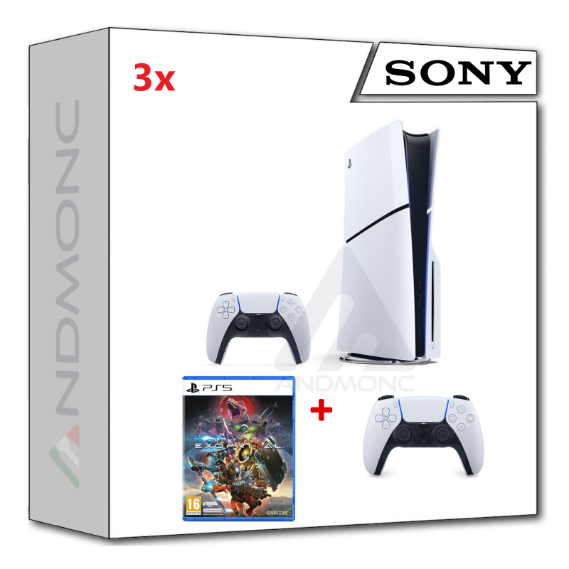 PS5 Console 1TB Standard Slim White + PS5 EXOPRIMAL + dualsense