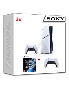 PS5 Console 1TB Standard Slim White + PS5 STELLAR BLADE + dualsense