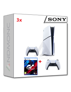 PS5 Console 1TB Standard Slim White + PS5 GRAN TURISMO 7 STANDARD ED. + dualsense