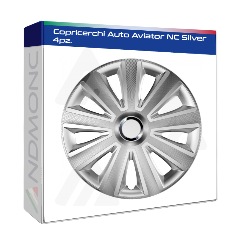 Copricerchi Auto Aviator NC Silver 4pz.