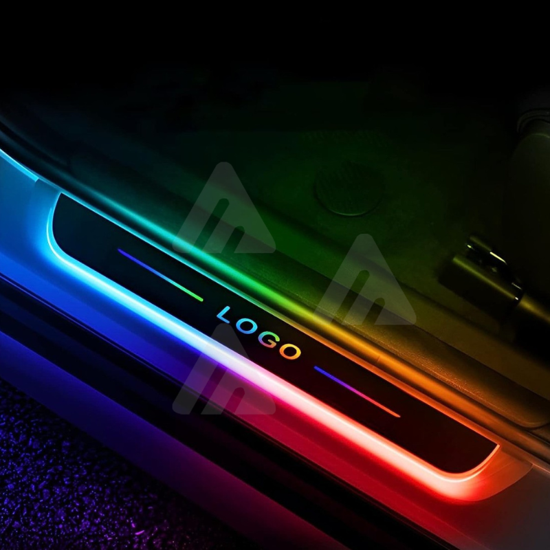 4pz battitacco LOGO LED senza fili, usb, multicolore rgb