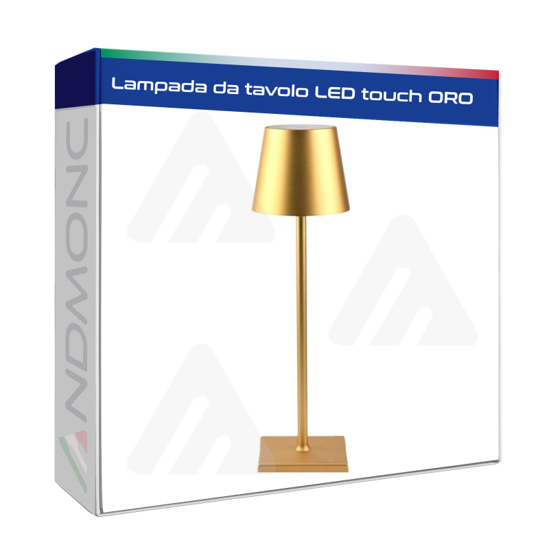 Lampada da tavolo LED touch Oro