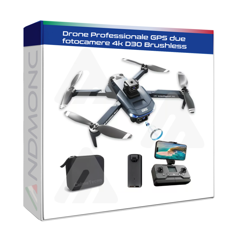 Drone Professionale GPS due fotocamere 4k D30 Brushless