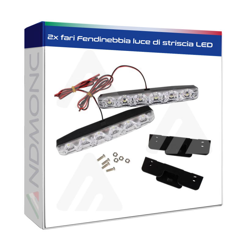 2x fari Fendinebbia luce di striscia LED