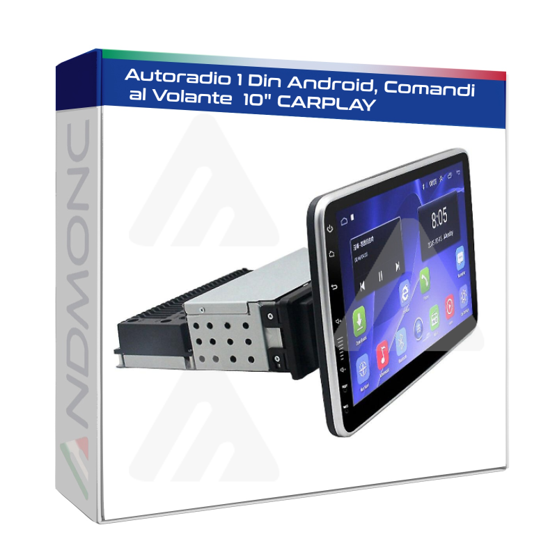 Autoradio 1 din Android, app, comandi al volante, carplay 1+16GB 10"  touch usb , hd video