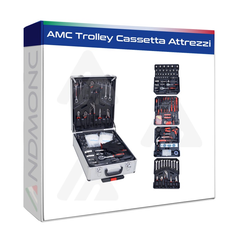 AMC Trolley Cassetta Attrezzi 849pz Valigia Professionale Fai da Te Accessori Misti