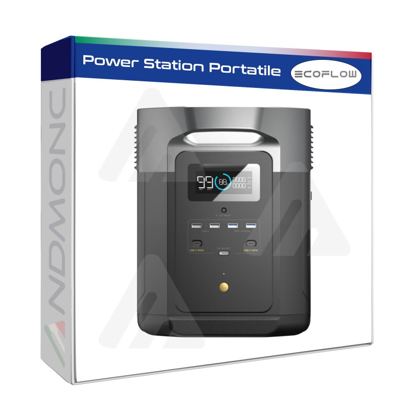 EcoFlow Power Station Portatile Delta Max 2000 2kwh 4600W WIFI+BT