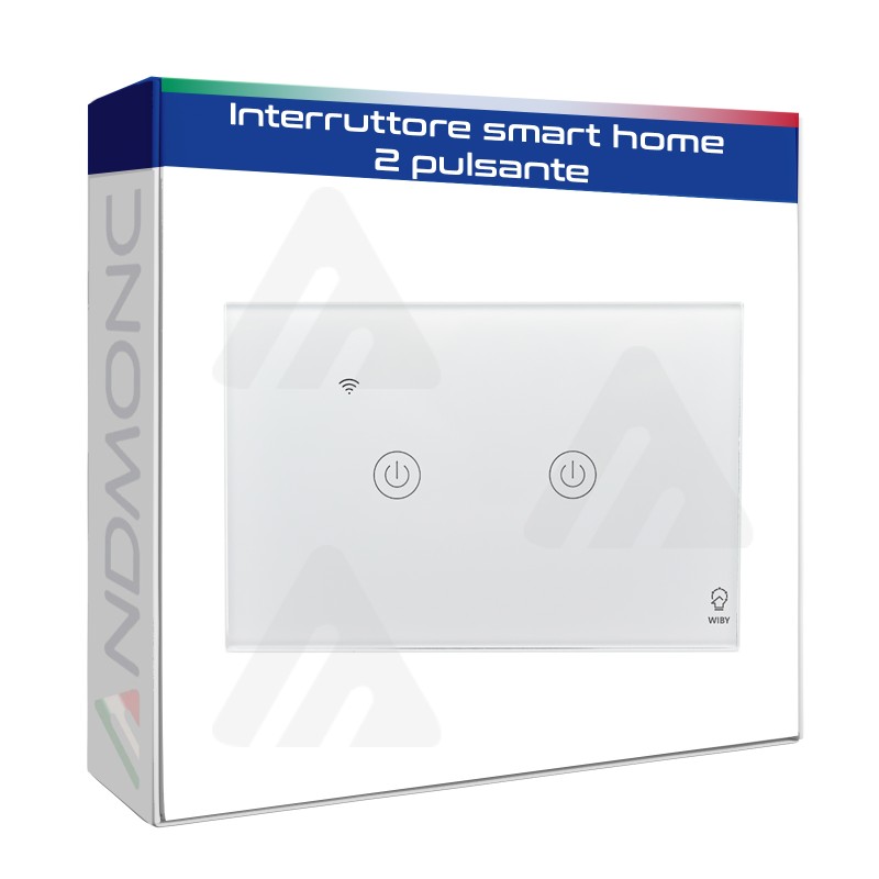 Interruttore smart home 2 pulsanti