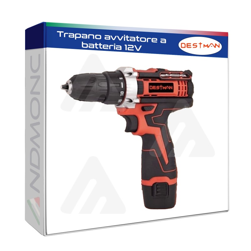 Trapano avvitatore a batteria 12V destman dt-8825D