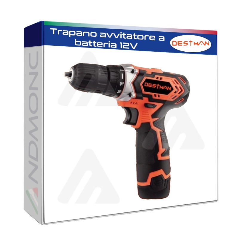 Trapano avvitatore a batteria 12V destman dt-8820S