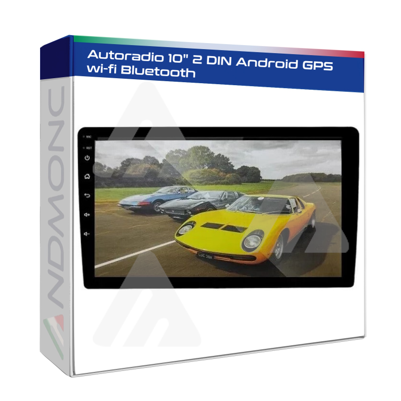 Autoradio 2 DIN 10" Android gps wifi bluetooth