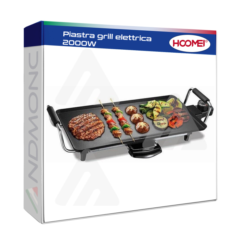 Piastra grill elettrica 2000W hoomei hm-5955