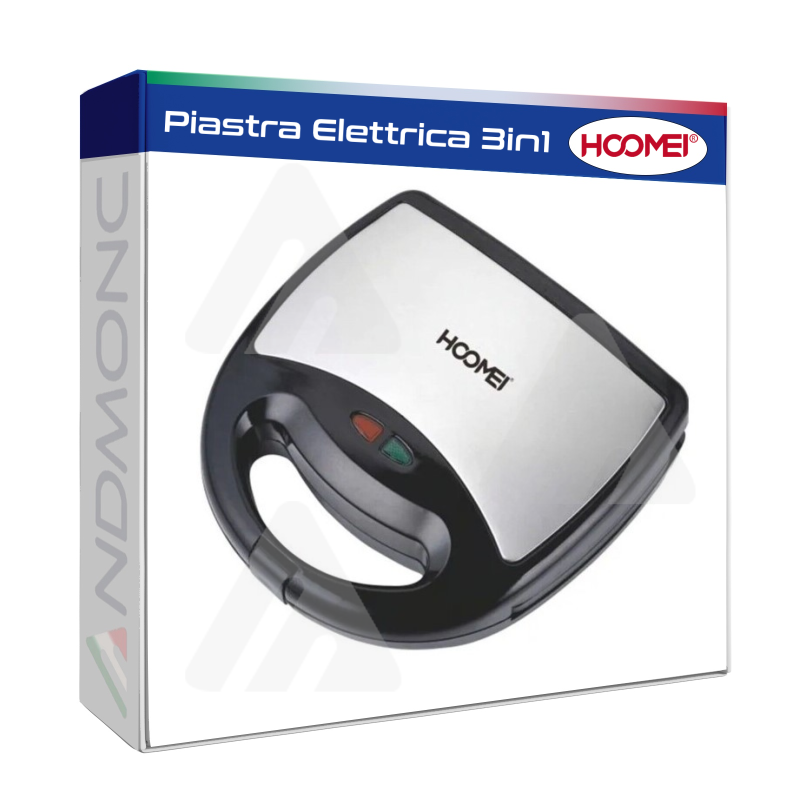 Piastra Elettrica Tostapane Toast Sandwich Waffle Tostiera 3 IN 1 800W HM-5860