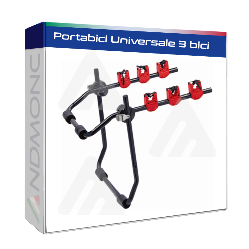 Portabici Universale 3 bici art. Apollo adatto per tutti i Veicoli