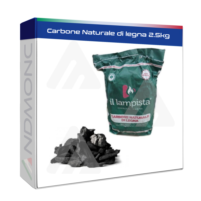 Carbone naturale di legna il lampista 2,5 kg