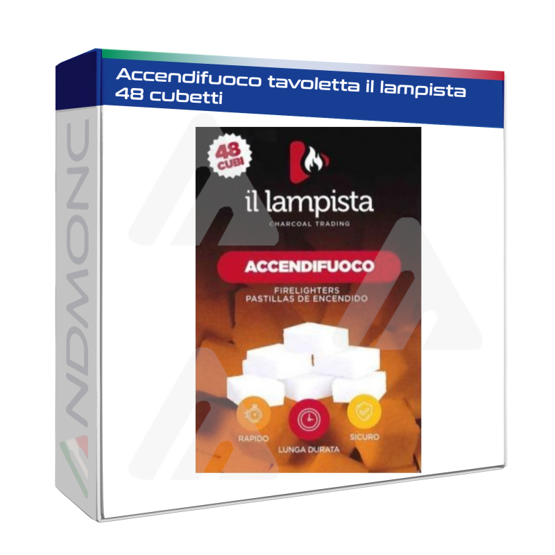 Accendifuoco tavoletta il lampista 48 cubetti