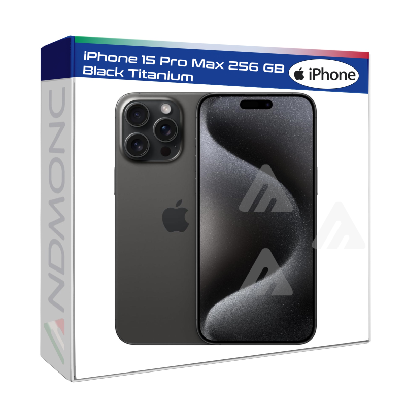 Apple iPhone 15 Pro Max 256 GB 6.7" Black Titanium Nuovo ufficiale Apple