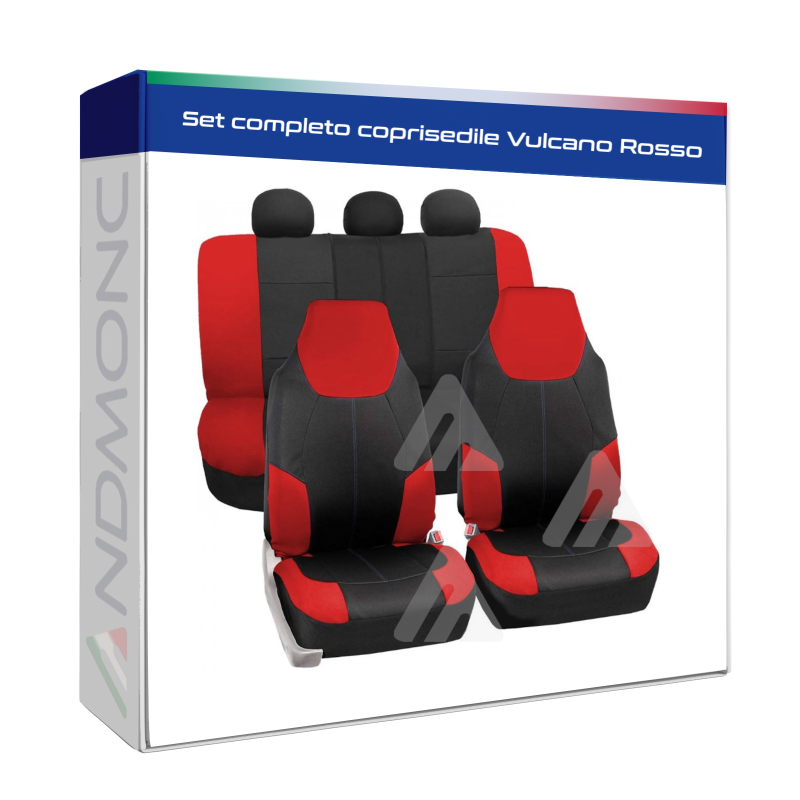 Set completo coprisedile Vulcano Rosso