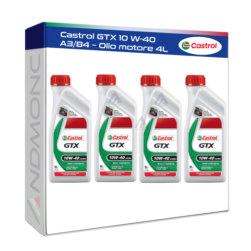 Castrol GTX 10 W-40 A3/B4 – Olio motore 4L