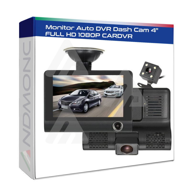 Monitor Auto DVR Dash Cam 4" FULL HD 1080P CARDVR