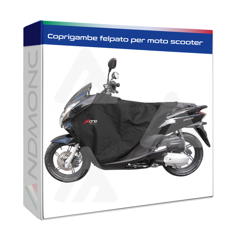 Coprigambe felpato per moto scooter