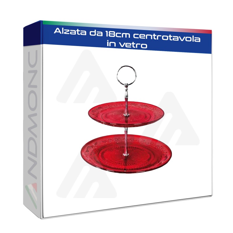 Alzata da 18cm centrotavola in vetro